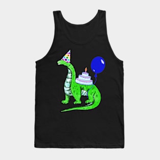 Happy Birthday Dinosaur Tank Top